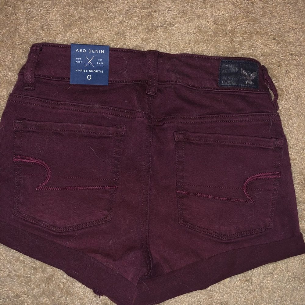 American Eagle Hi-rise shortie shorts